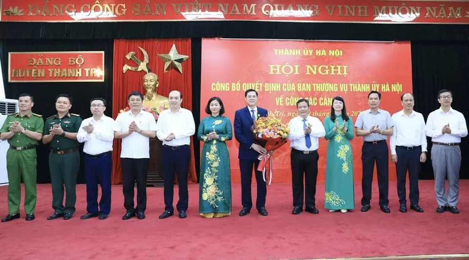 Hà Nội: Ông Nguyễn Xuân Phong được điều động làm Phó Bí thư Huyện ủy Thanh Trì