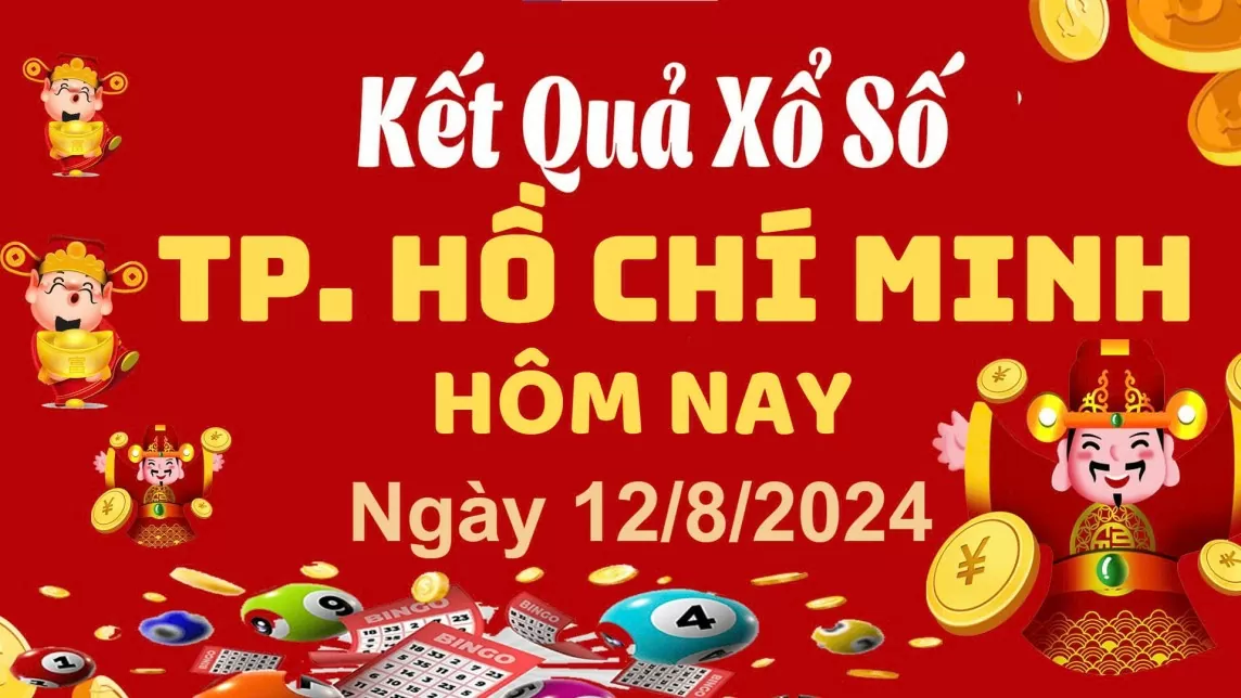 XSHCM 12/8, Xem kết quả xổ số TP.HCM hôm nay 12/8/2024, xổ số TP.HCM ngày 12 tháng 8