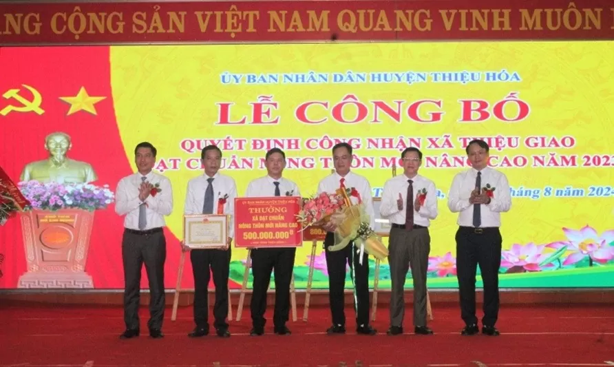 Thanh Hóa có thêm một xã đạt chuẩn nông thôn mới nâng cao