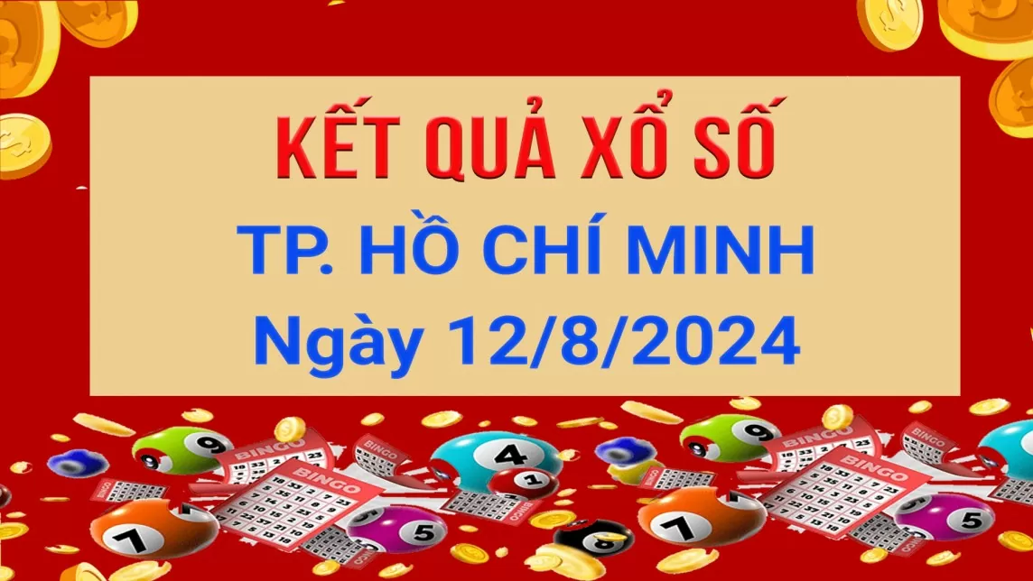 XSHCM 12/8, xổ số TP.HCM ngày 12 tháng 8. Kết quả xổ số TP.HCM Thứ Hai ngày 12/8/2024