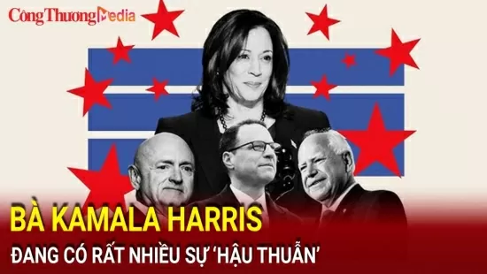 Bầu cử Mỹ 2024: Bà Kamala Harris đang có rất nhiều sự ‘hậu thuẫn’