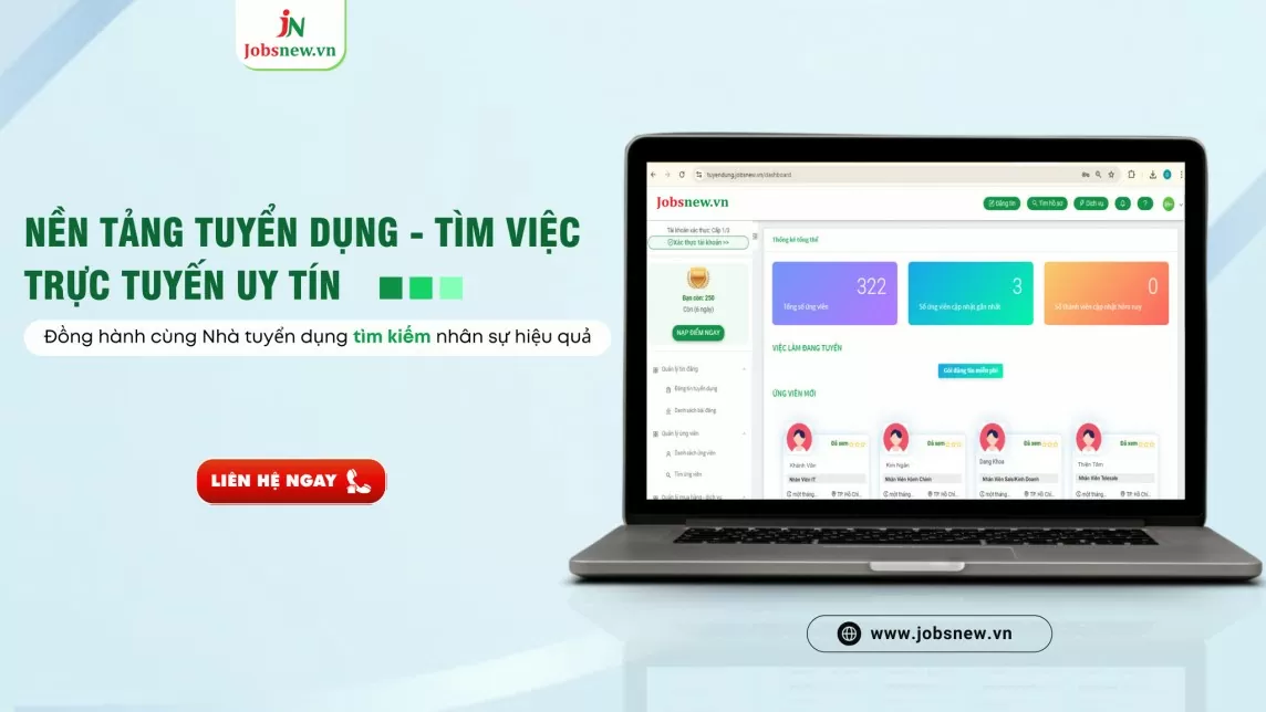 Jobsnew - nền tảng ứng dụng công nghệ AI tối ưu quy trình tuyển dụng