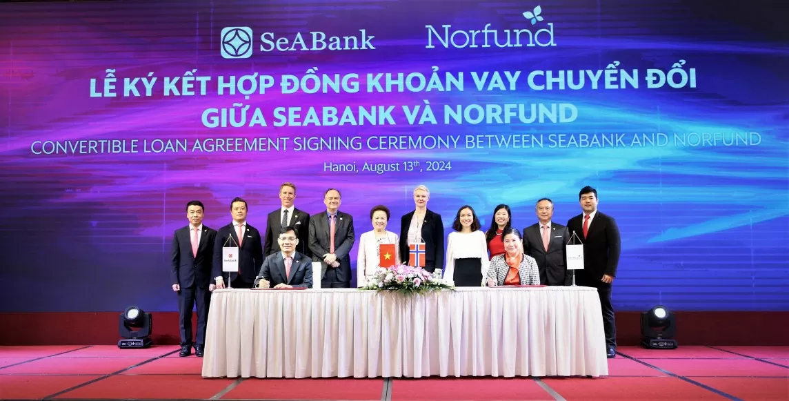 SeABank và Norfund ký kết hợp đồng khoản vay chuyển đổi trị giá 30 triệu USD