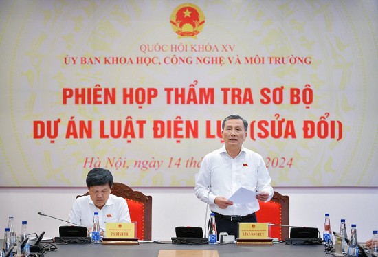 du thao luat dien luc sua doi du dieu kien trinh quoc hoi tai ky hop thu 8