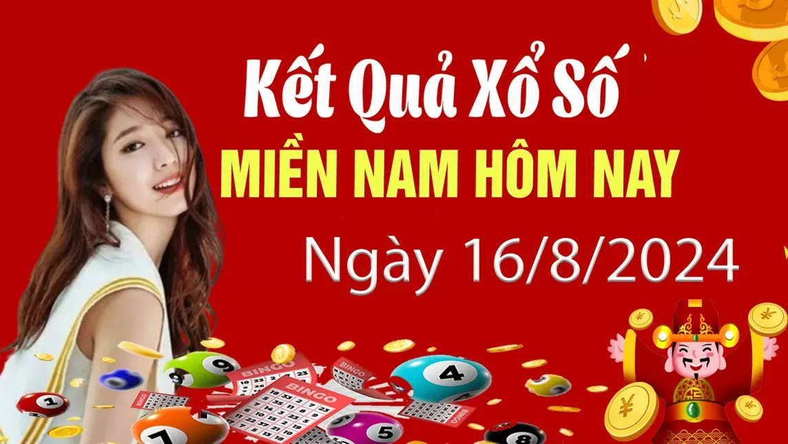 Kết quả Xổ số miền Nam ngày 16/8/2024, KQXSMN ngày 16 tháng 8, XSMN 16/8, xổ số miền Nam hôm nay