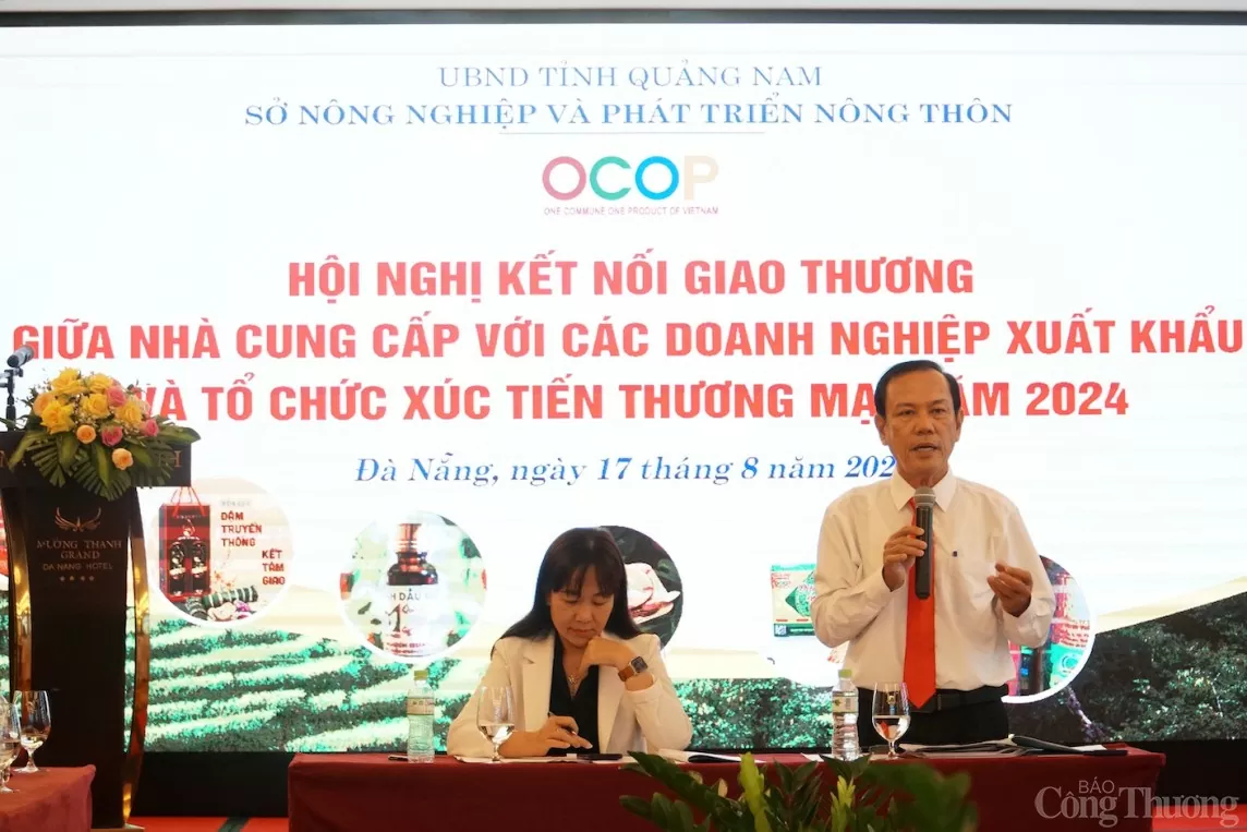 Ông Ngô Tấn - Phó Giám đốc Sở Nông nghiệp và Phát triển Nông thôn tỉnh Quảng Nam cho biết sản phẩm OCOP Quảng Nam ngày càng được người tiêu dùng đón nhận tích cực