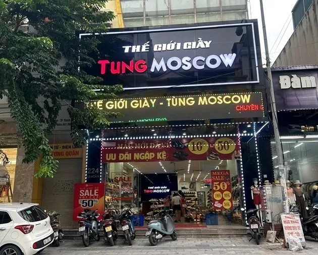 thế giới giày tùng moscow