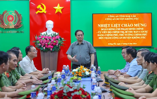thu tuong pham minh chinh tham cong an huyen krong pac tinh dak lak