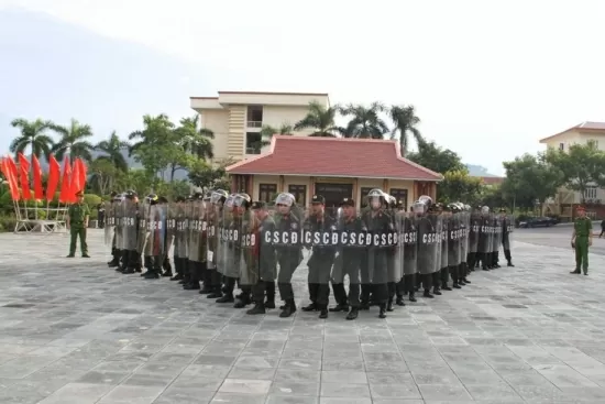 Lào Cai: Diễn tập phương án huy động Trung đoàn Cảnh sát cơ động dự bị chiến đấu