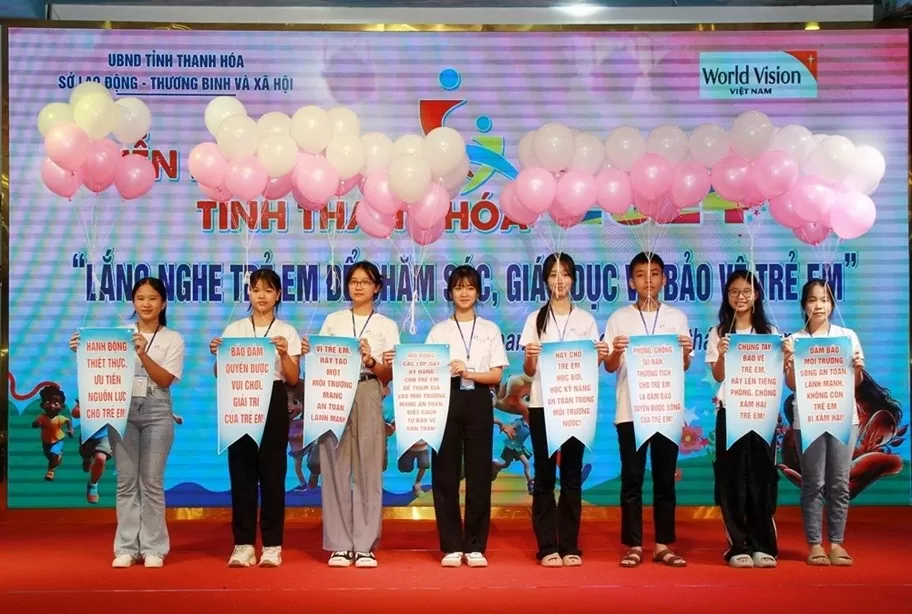 Thanh Hóa: Trẻ em mong muốn được đảm bảo môi trường sống an toàn, lành mạnh, không còn trẻ bị xâm hại