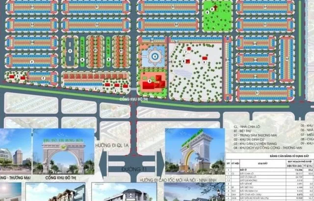 Hà Nam điều chỉnh gần 3.000 m2 đất thương mại dịch vụ tại Khu đô thị Hưng Hòa thành đất ở