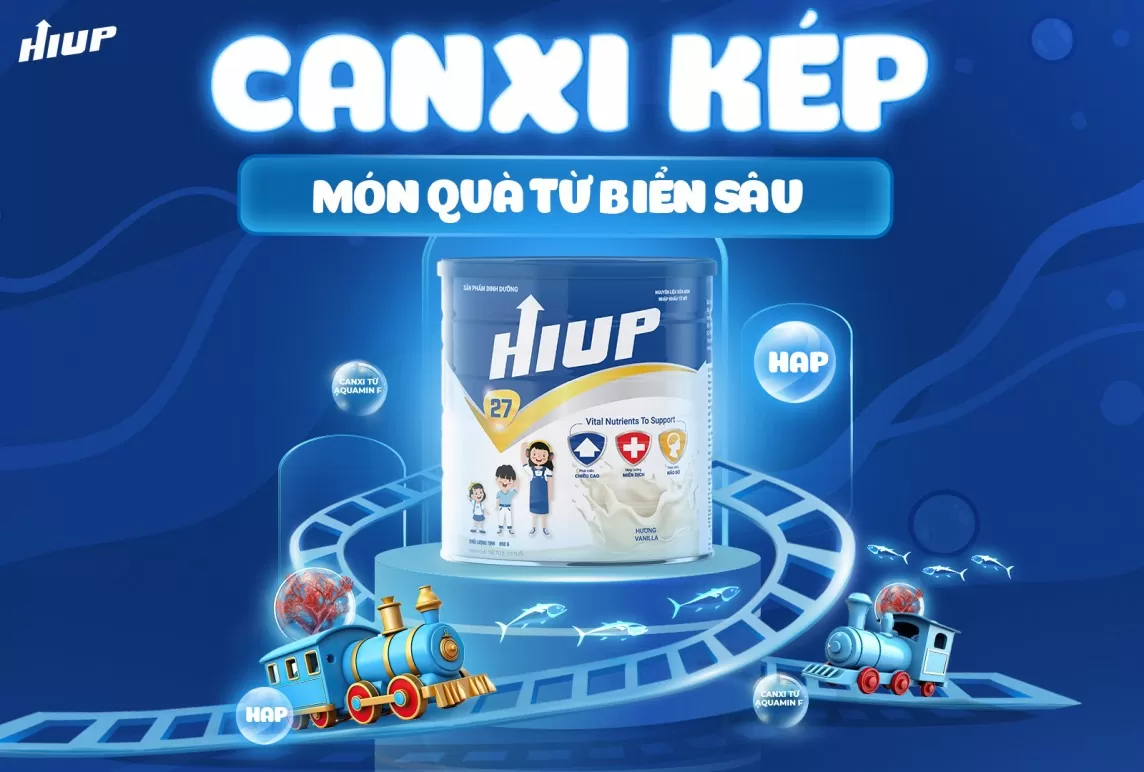 Canxi kép - Bí quyết tăng chiều cao vượt trội của HIUP