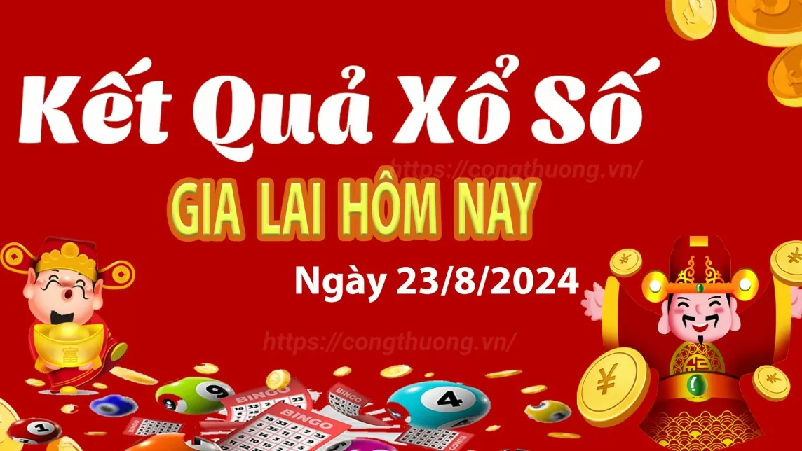 XSGL 23/8, kết quả xổ số Gia Lai hôm nay 23/8/2024, xổ số Gia Lai ngày 23 tháng 8