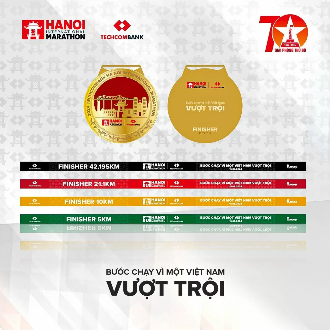 Giải Marathon Quốc tế Hà Nội Techcombank ra mắt bộ vật phẩm phiên bản đặc biệt