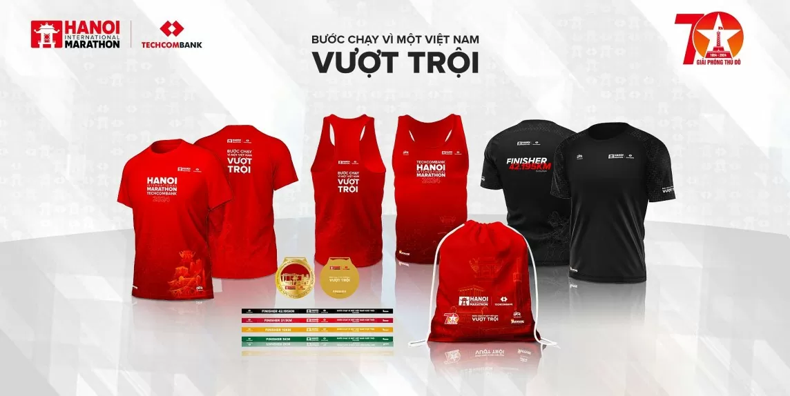 Giải Marathon Quốc tế Hà Nội Techcombank ra mắt bộ vật phẩm phiên bản đặc biệt