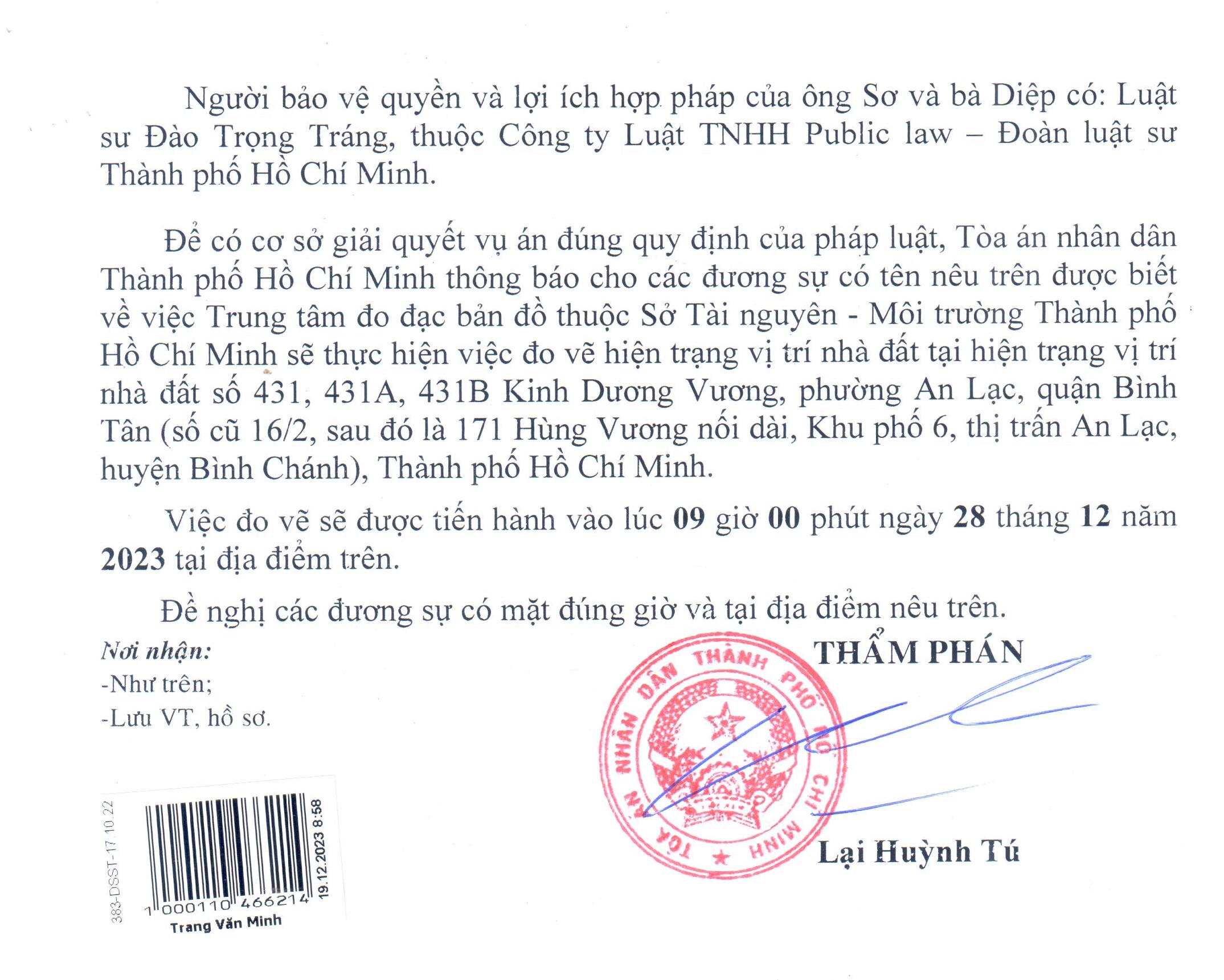 Vụ tranh chấp nhà đất kéo dài hơn 20 năm tại TP. Hồ Chí Minh: TAND TP Hồ Chí Minh tiếp tục thụ lý vụ án hơn 22 tháng vẫn chưa đưa ra xét xử -1