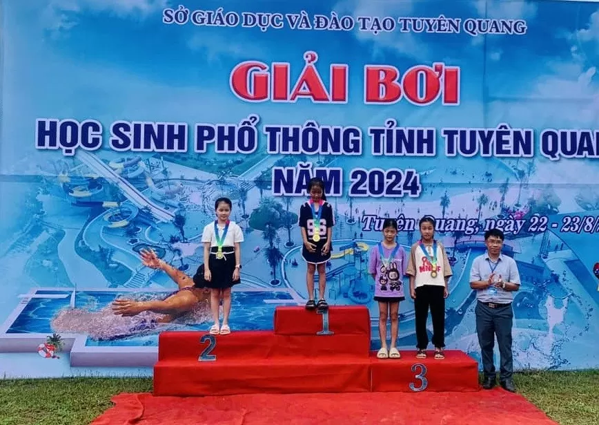 Tuyên Quang: 138 vận động viên tham gia Giải Bơi học sinh phổ thông tỉnh năm 2024