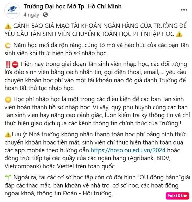 Các trường đại học cảnh báo lừa đảo nhập học, đề nghị công an vào cuộc