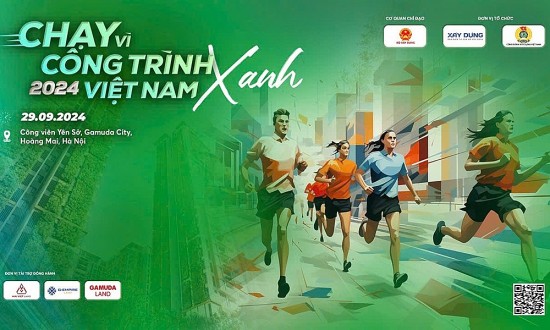 gan 1000 van dong vien tham gia giai chay bo vi cong trinh xanh viet nam nam 2024