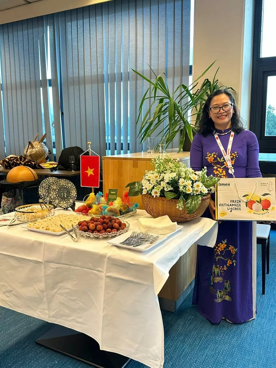 Bà Đinh Thị Hoàng Yến, Trưởng cơ quan Thương vụ Việt Nam tại Áo, kiêm nhiệm Slovenia (Ảnh: Thương vụ cung cấp)