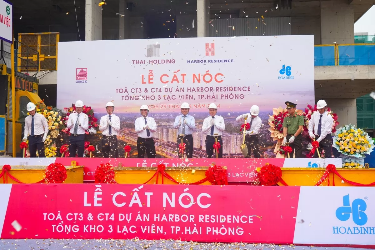 Chính thức cất nóc Dự án Khu nhà ở xã hội tại Tổng kho 3 Lạc Viên, Hải Phòng