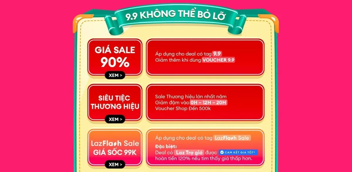 Lazada sắp khai màn lễ hội mua sắm 'sale siêu rẻ' ngày đôi 9.9