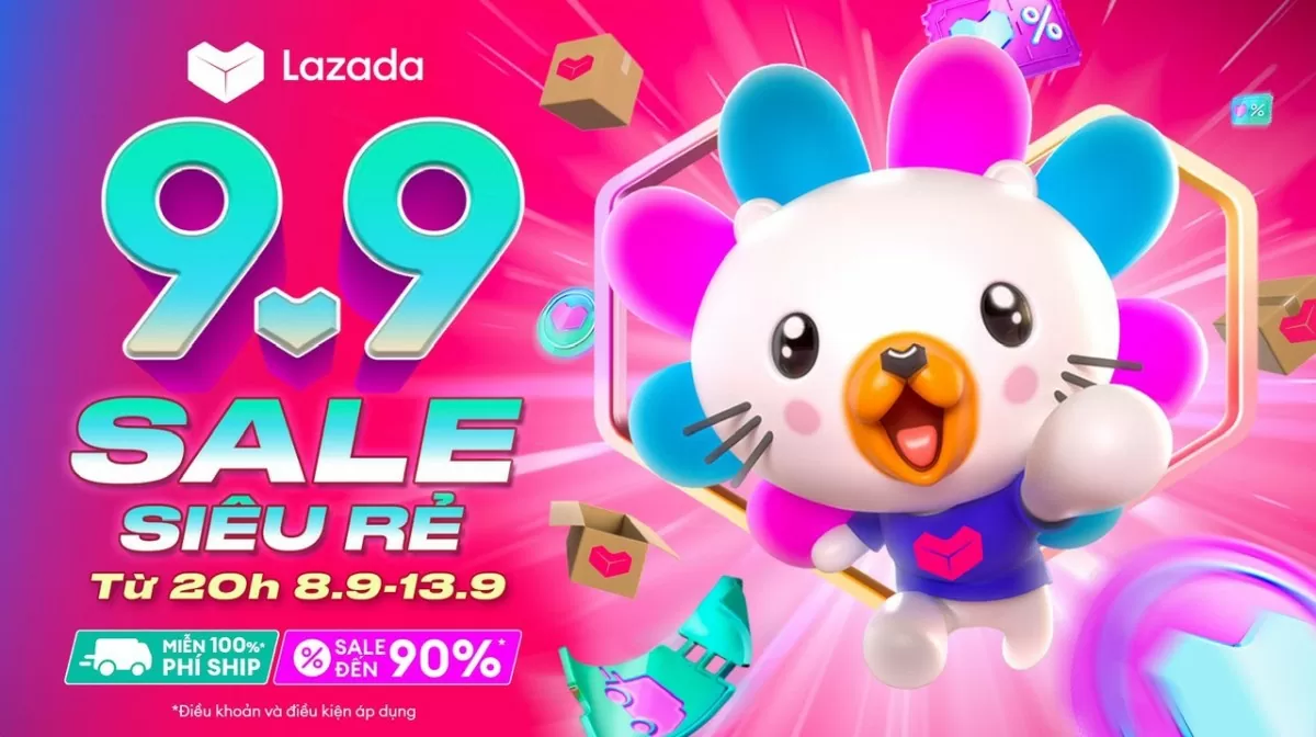 Lazada sắp khai màn lễ hội mua sắm 'sale siêu rẻ' ngày đôi 9.9