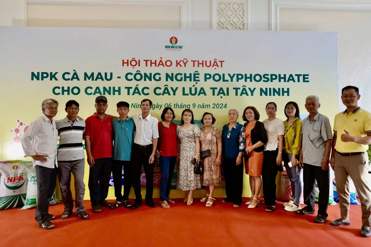 Phân Bón Cà Mau tổ chức hội thảo kỹ thuật NPK Cà Mau - Công nghệ Polyphosphate tại Tây Ninh