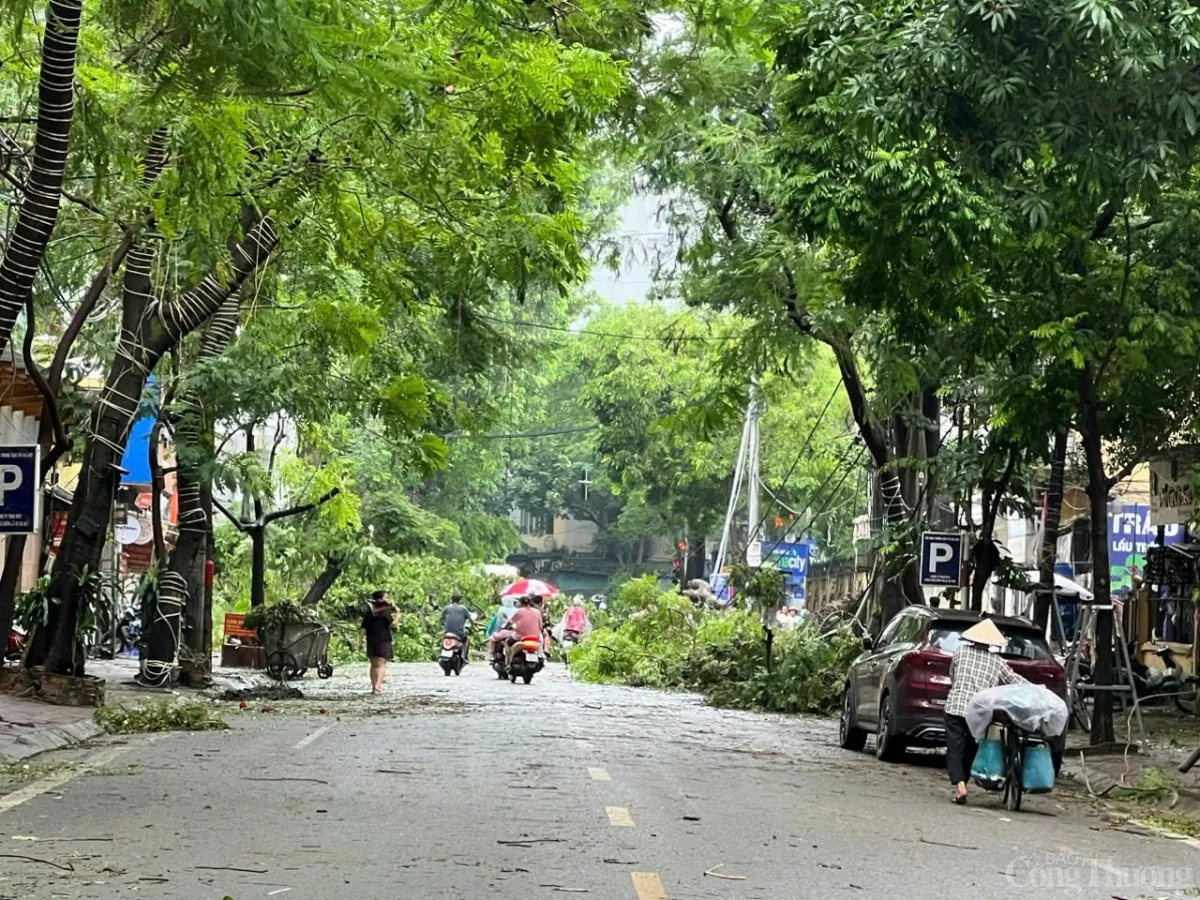 Cập nhật tình hình khắc phục sự cố sau bão số 3 của ngành điện Hà Nội