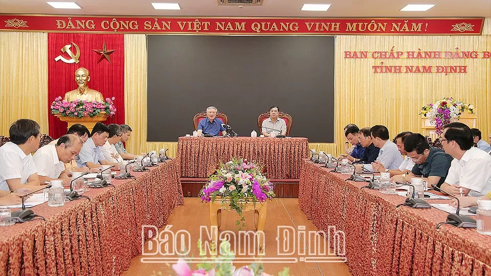 Phó Thủ tướng Nguyễn Hoà Bình: Nam Định quyết tâm cao trong phòng, chống bão số 3