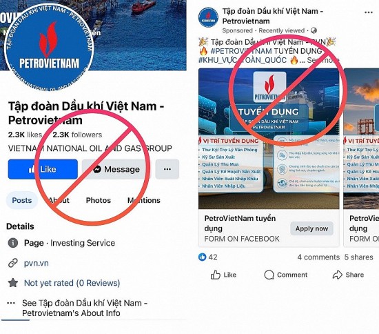 ngap tran trang mang gia mao tuyen dung petrovietnam dua ra canh bao khan