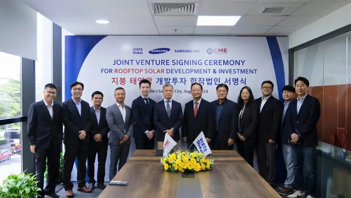 CME Solar Investment và Vista Global - Samsung C&T hợp tác thúc đẩy phát triển năng lượng mặt trời áp mái tại Việt Nam. (Ảnh: An Thảo)