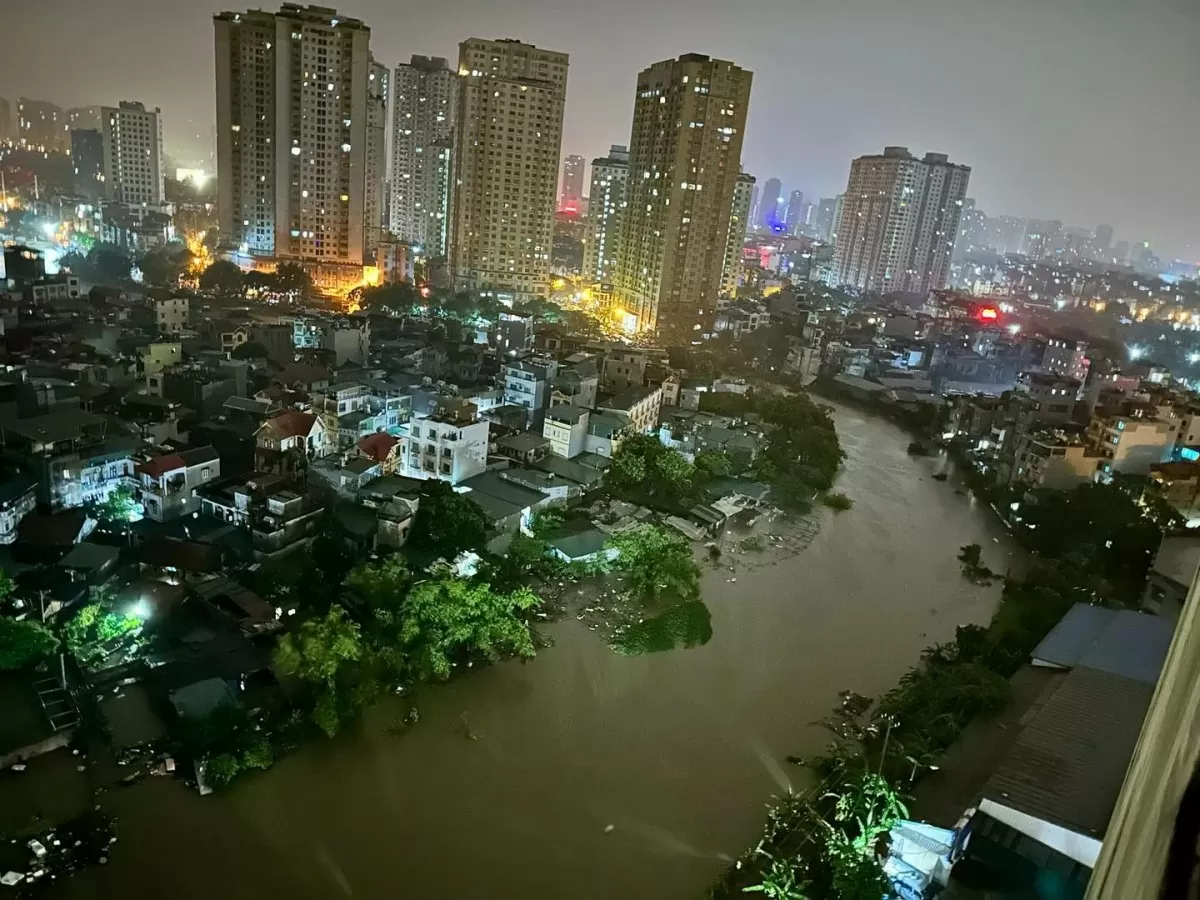 Hà Nội vừa Hà Nội phát lệnh báo động lũ ở các sông, cảnh báo ngập lụt trên diện rộng