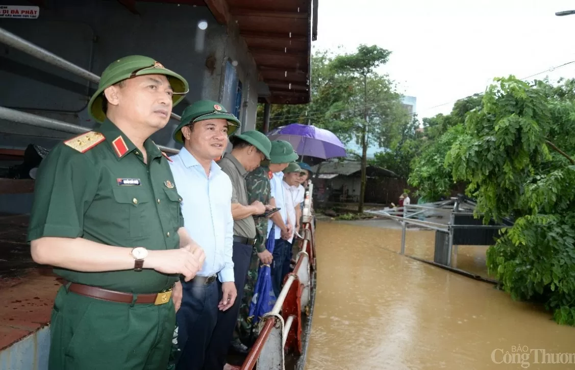 Hà Nội: Kiểm tra công tác ứng phó với mưa lũ tại huyện Ba Vì