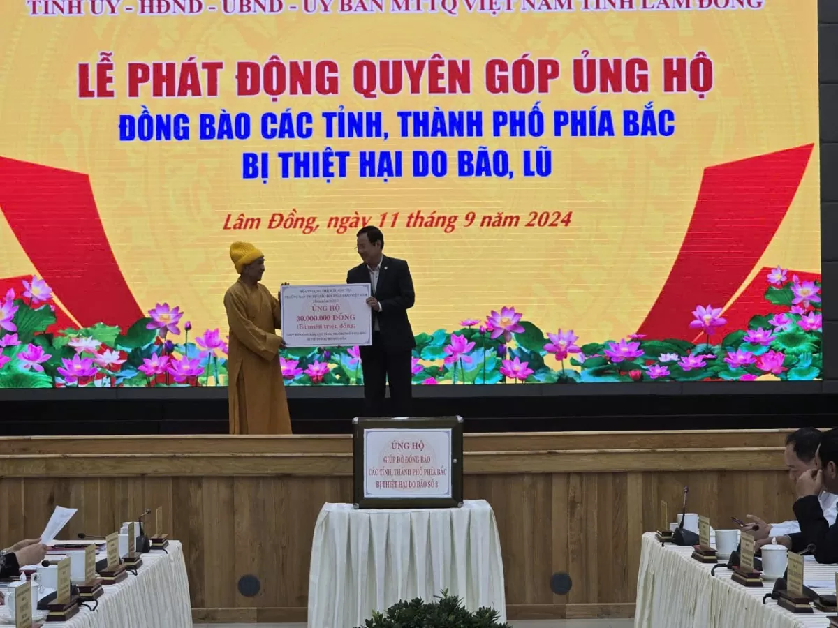 Lâm Đồng hướng về các tỉnh phía Bắc bị thiệt hại do bão số 3 Yagi gây ra Lâm Đồng hướng về các tỉnh phía Bắc bị thiệt hại do bão số 3 Yagi gây ra
