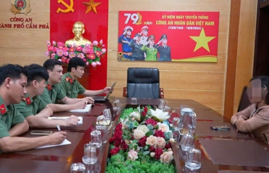 quang ninh cong an trieu tap chu facebook song an hai san dua tin sai su that ve tinh hinh bao lu