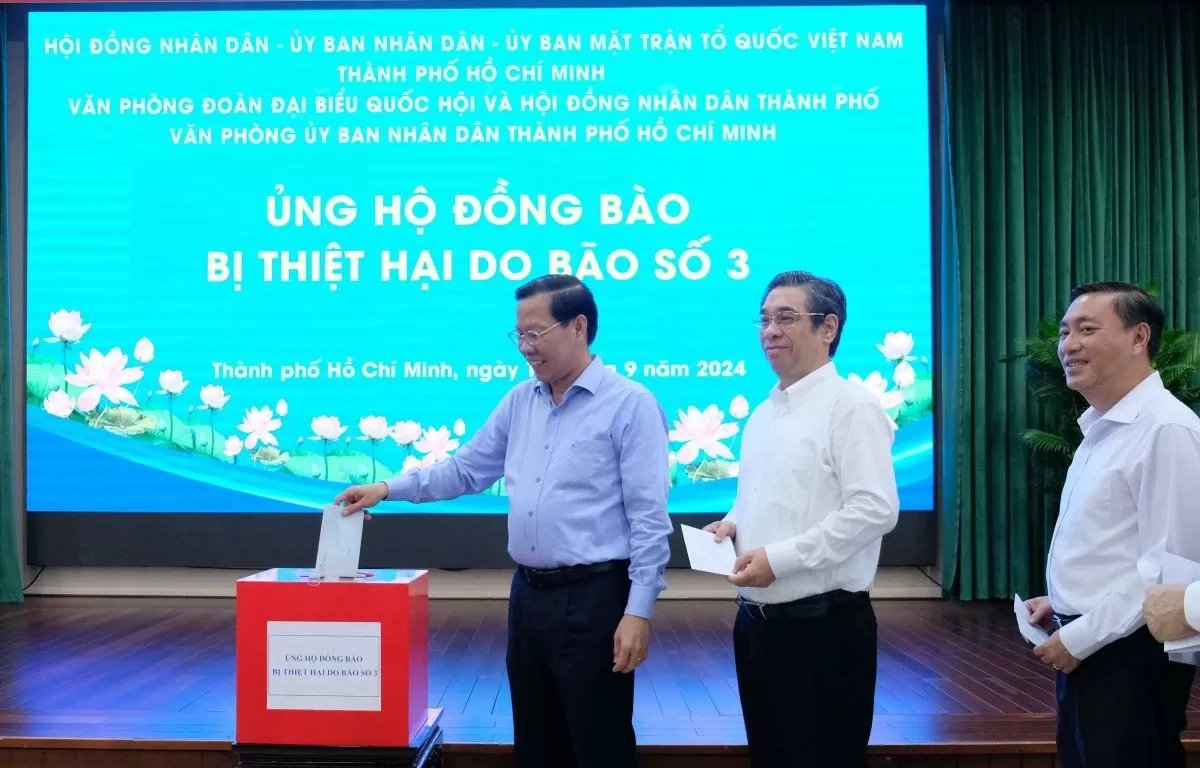 TP. Hồ Chí Minh đăng ký ủng hộ 120 tỷ đồng cho các địa phương chịu ảnh hưởng bão số 3