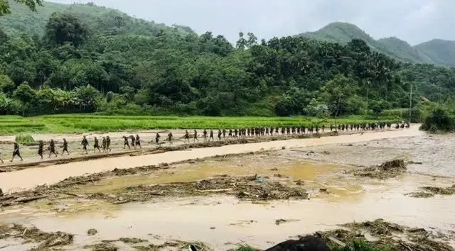 Chiến sỹ Quân khu 2 tại thôn Làng Nủ, Xã Phúc Khánh, huyện Bảo Yên, tỉnh Lào Cai