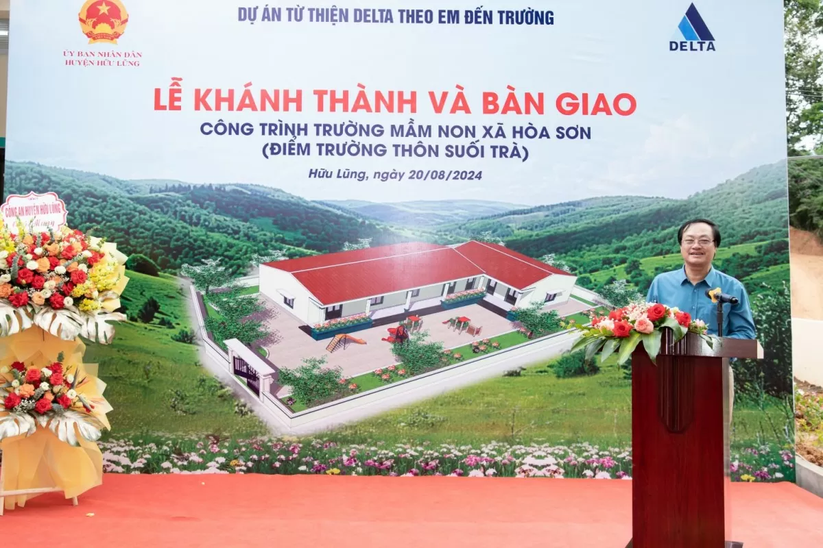 Delta Group khánh thành và bàn giao điểm trường Mầm non thôn Suối Trà