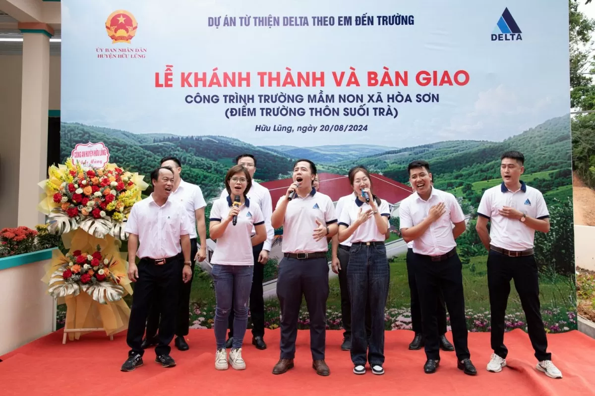 Delta Group khánh thành và bàn giao điểm trường Mầm non thôn Suối Trà