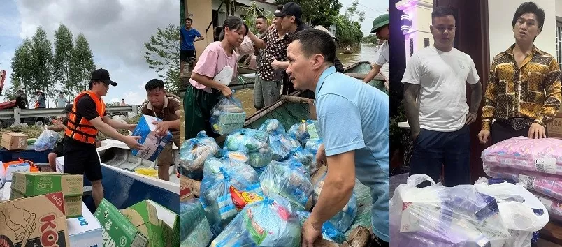 Ca sĩ Du Thiên chung tay cùng bà con vùng “tâm lũ” tại Vĩnh Phúc