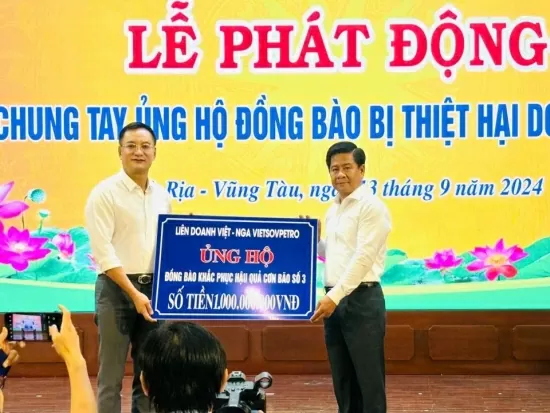 Bà Rịa – Vũng Tàu chung tay ủng hộ đồng bào miền Bắc bị thiệt hại do bão số 3