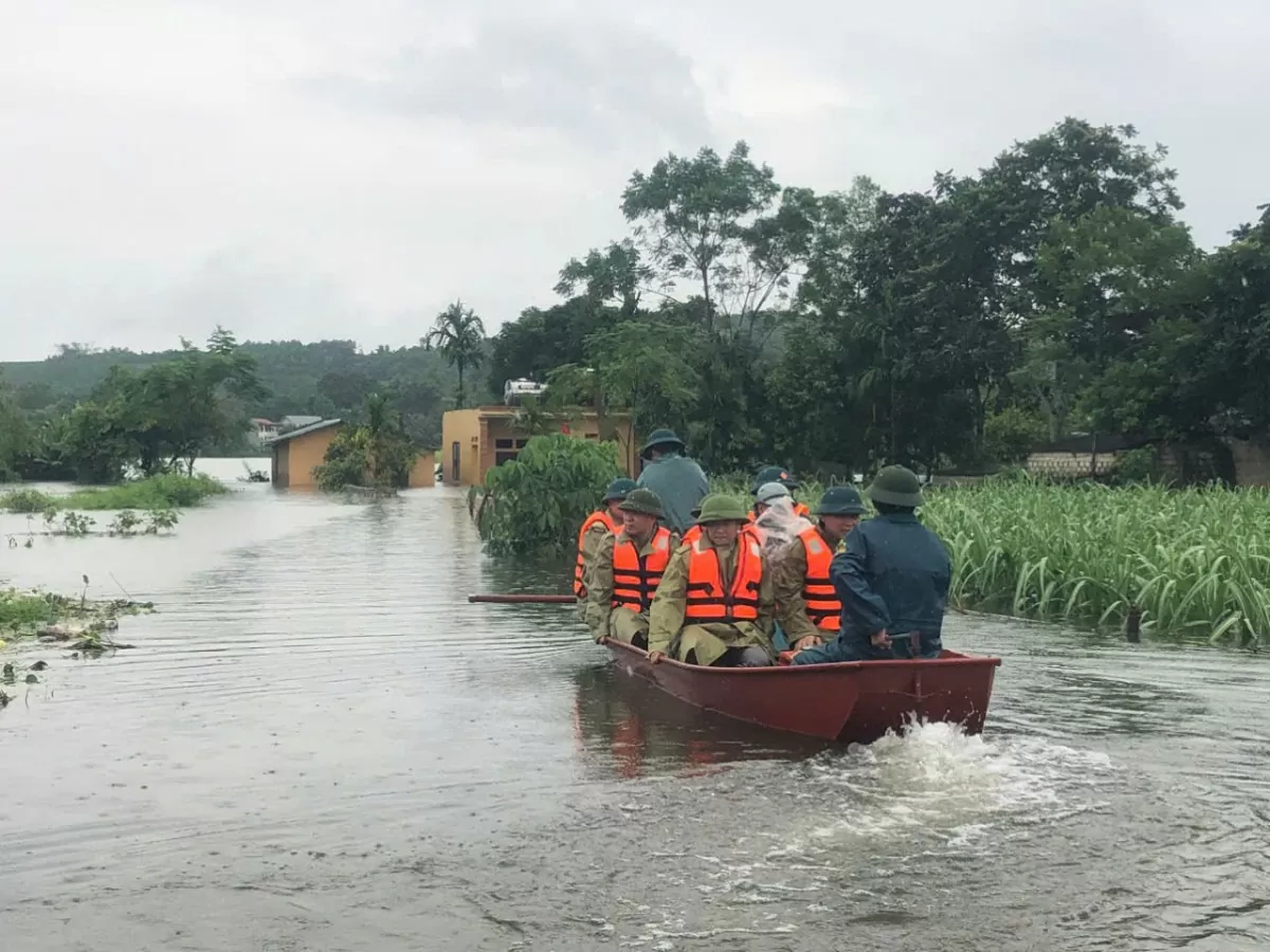 Thanh Hóa: Nước lũ trên sông Bưởi tiếp tục dâng, sát mức báo động 3