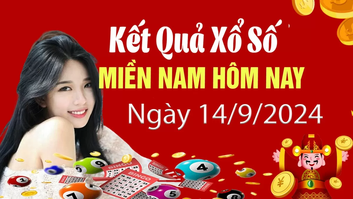 Kết quả Xổ số miền Nam ngày 14/9/2024, KQXSMN ngày 14 tháng 9, XSMN 14/9, xổ số miền Nam hôm nay