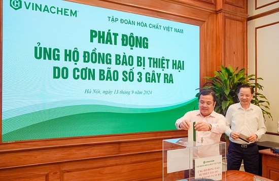 tap doan hoa chat viet nam phat dong ung ho nguoi dan bi thiet hai do bao lut