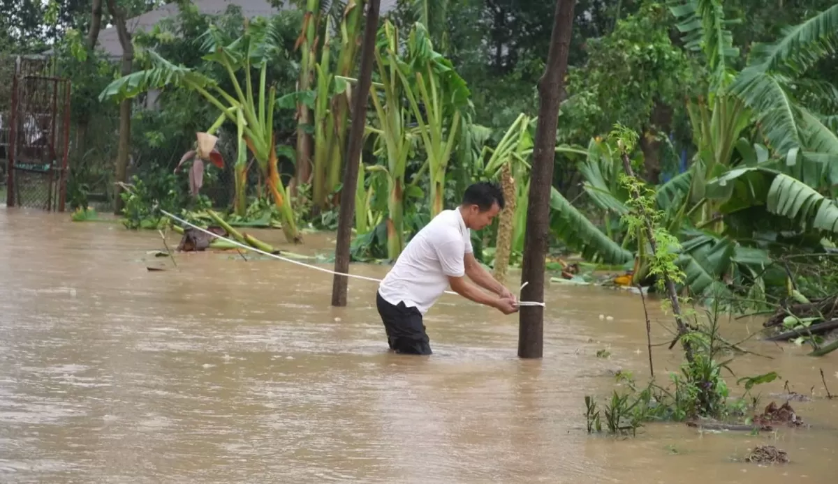 Huyện Yên Lạc - Vĩnh Phúc: Tập trung khắc phục thiệt hại của bão lũ