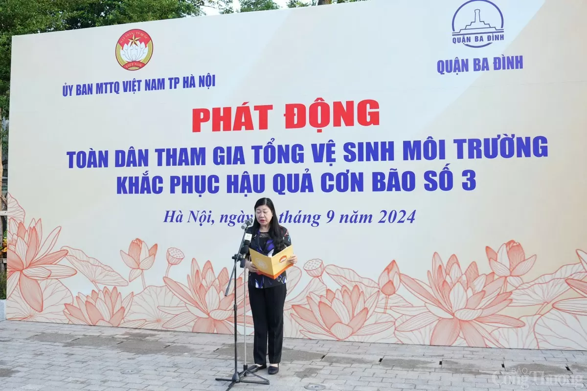 Hà Nội: Toàn dân tổng vệ sinh môi trường khắc phục hậu quả cơn bão số 3