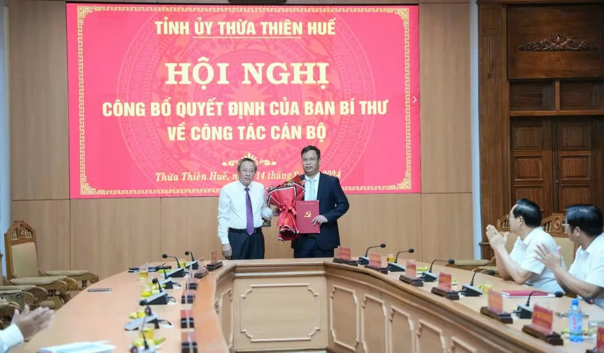 Ủy viên Ủy ban Kiểm tra Trung ương Phạm Đức Tiến giữ chức Phó Bí thư Tỉnh ủy Thừa Thiên Huế