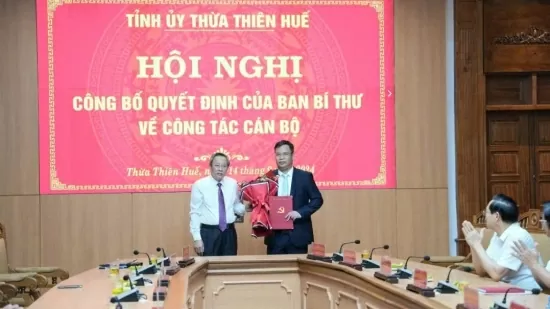 Ủy viên Ủy ban Kiểm tra Trung ương Phạm Đức Tiến giữ chức Phó Bí thư Tỉnh ủy Thừa Thiên Huế