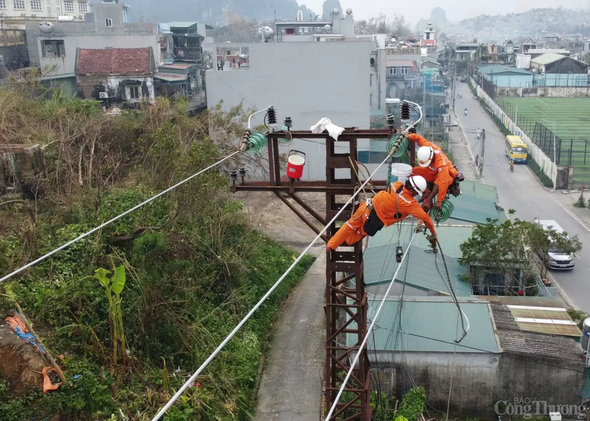 Phấn đấu khôi phục cấp điện cho người dân Quảng Ninh vào ngày 20/9